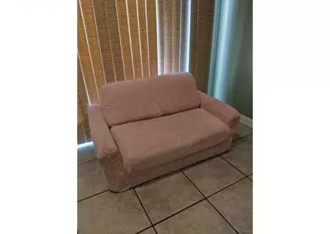 Pink Mini Kids Fold Out Couch